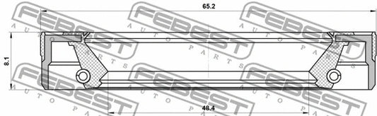 FEBEST VAG Shaft Seal Manual Transmission Main Shaft 95LEY-50650808C