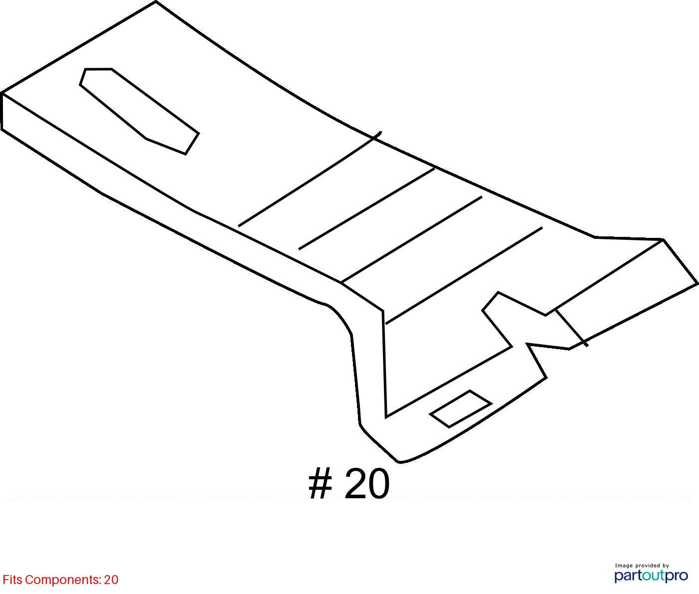 2012-2018 Audi A6 Dashboard Air Guide Channel Used OEM 4G0819801A