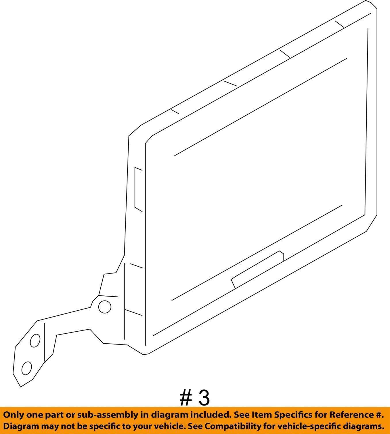 2019-2021 Audi A8 Video Monitor Bracket 4N0882629C