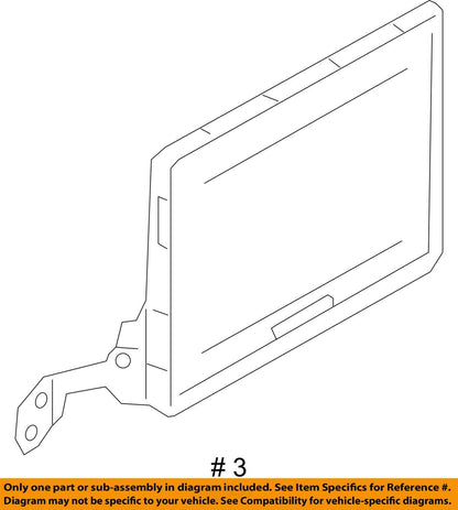 2019-2021 Audi A8 Video Monitor Bracket 4N0882629C