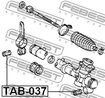 FEBEST 2000-2005 Toyota RAV4 Steering Rack Bushing TAB-037