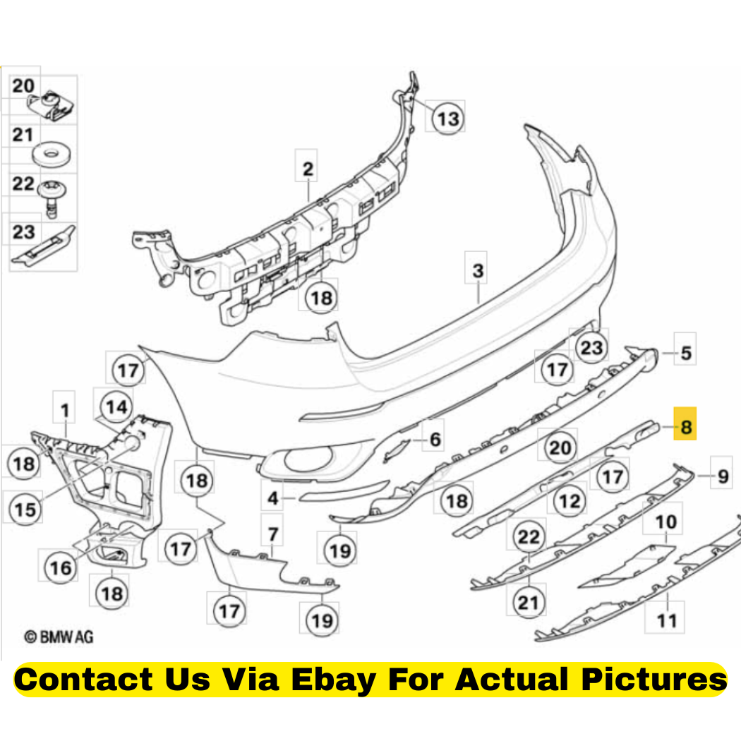 2012 BMW X6 Heat Resistant Plate Used OEM 51487191943