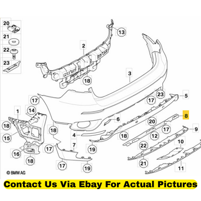 2012 BMW X6 Heat Resistant Plate Used OEM 51487191943
