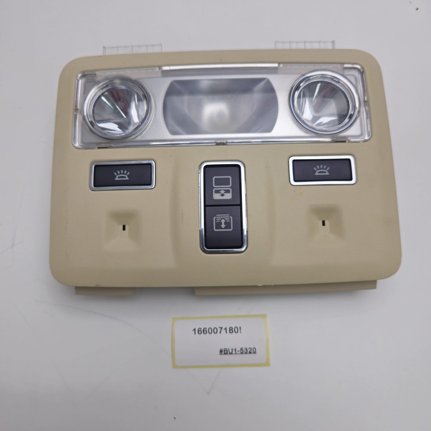 2014-2019 Jaguar XJ Rear Dome Light Lamp w/ Sunroof Switch 166007180