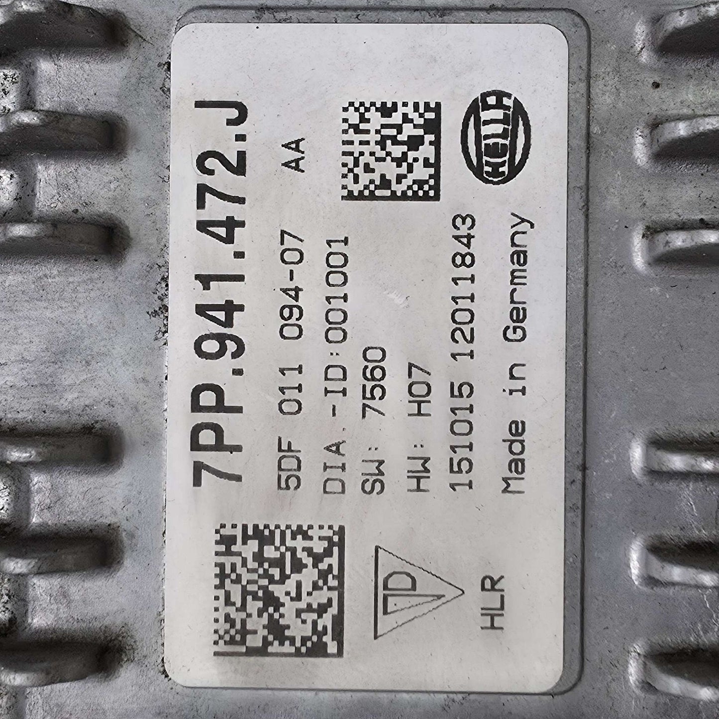 2016-2018 Audi A6 LED Headlight Power Module 7PP941472J