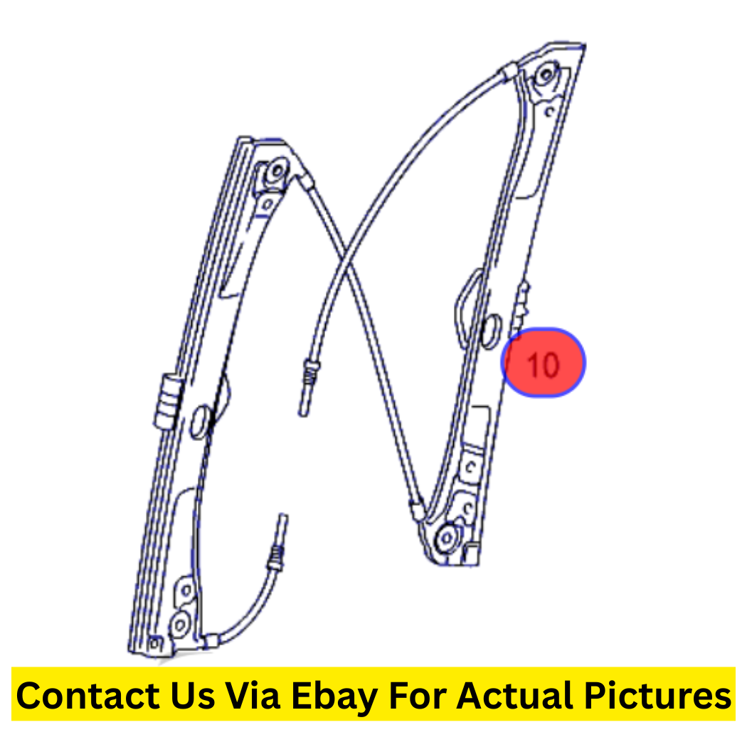 2008 Mercedes-Benz  Front Window Lifter Pair (Left & Right) Used OEM A2217200146