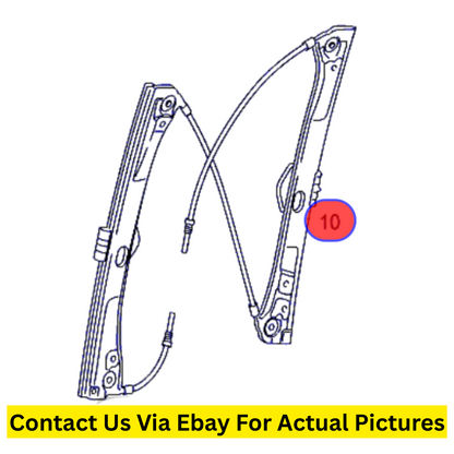 2008 Mercedes-Benz  Front Window Lifter Pair (Left & Right) Used OEM A2217200146