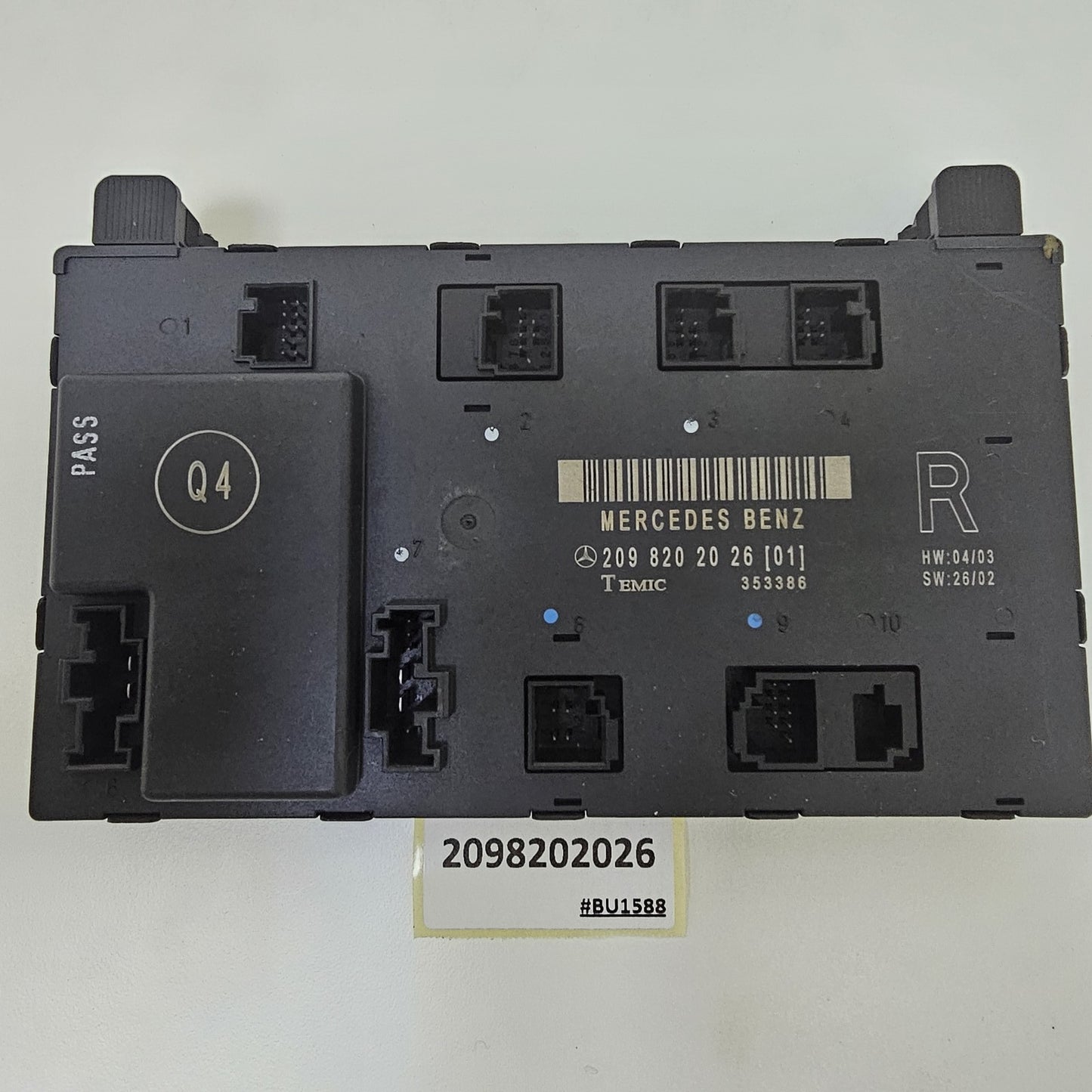 2003-2009 Mercedes-Benz CLK63 AMG Door Control Module Right Passenger 2098202026