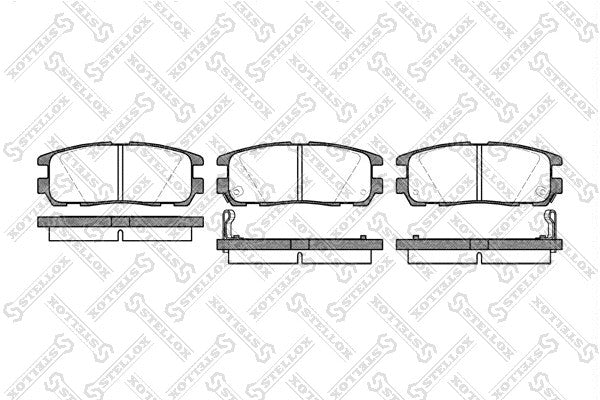 STELLOX Opel Brake Pad Set, disc brake - 1605019