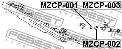 FEBEST 1990-2015 Toyota Corolla O-Ring Fuel Injector MZCP-001