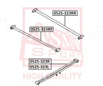 FEBEST 1998-2003 Mazda Protege Suspension Arm 0525-323L