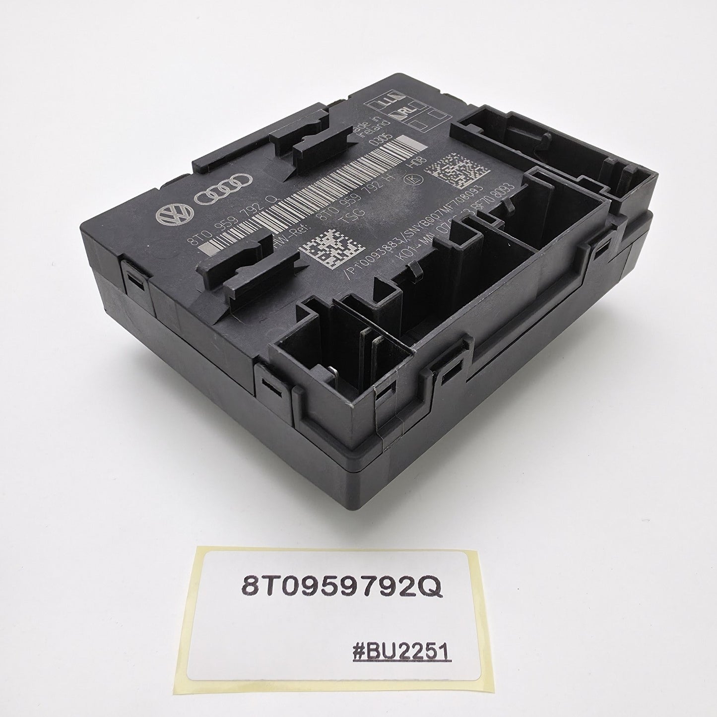 2007-2016 Audi A4 Door Control Module Front Left Side 8T0959792Q