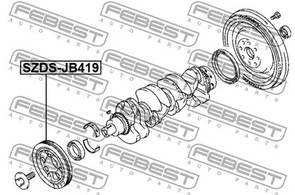 FEBEST 1995-2014 Suzuki SX4 Crankshaft Pulley SZDS-JB419