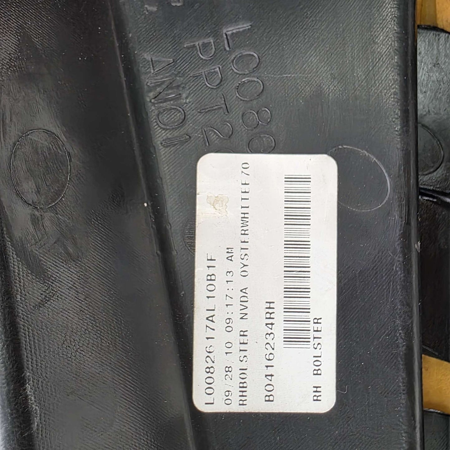 2009-2013 BMW X5 E70 Rear Right Passenger Seat Bolster Corner Pad L0082617AL