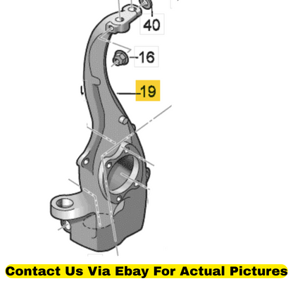 2013 Audi Q5 Left Front Steering Knuckle Used OEM 4G0407253A