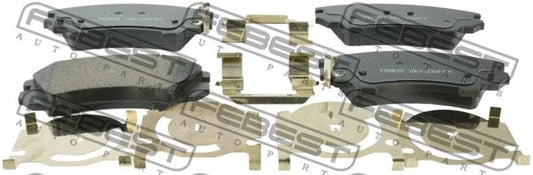 Febest Pad Kit, Disc Brake, Front 1801-ZAFCF