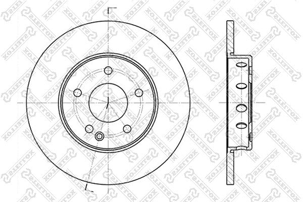 STELLOX MERCEDES-BENZ Disc Brake Rotor - 2.02421E+11