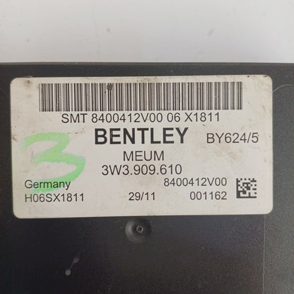 2011-2018 Bentley Continental GT Boot Lid Control Unit 3W3909610