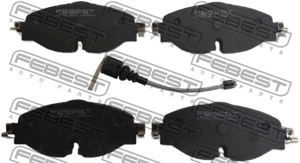 FEBEST 2013-2020 Volkswagen Golf Front Disc Brake Pad Kit w/ Sensor 1701-8VF