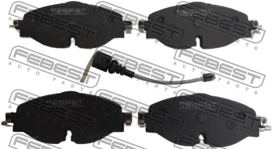 FEBEST 2013-2020 Volkswagen Golf Front Disc Brake Pad Kit w/ Sensor 1701-8VF
