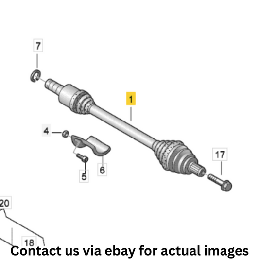2013 Volkswagen Jetta Front Drive Shaft CV Axles L+R Used
