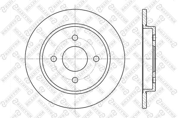 STELLOX FORD Brake Disc - 1073756