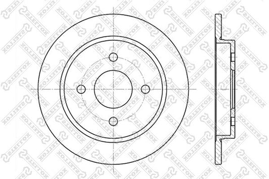 STELLOX FORD Brake Disc - 1073756