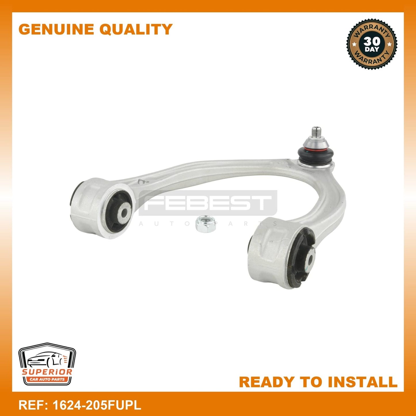 FEBEST Mercedes-Benz Left Upper Front Arm 1624-205FUPL