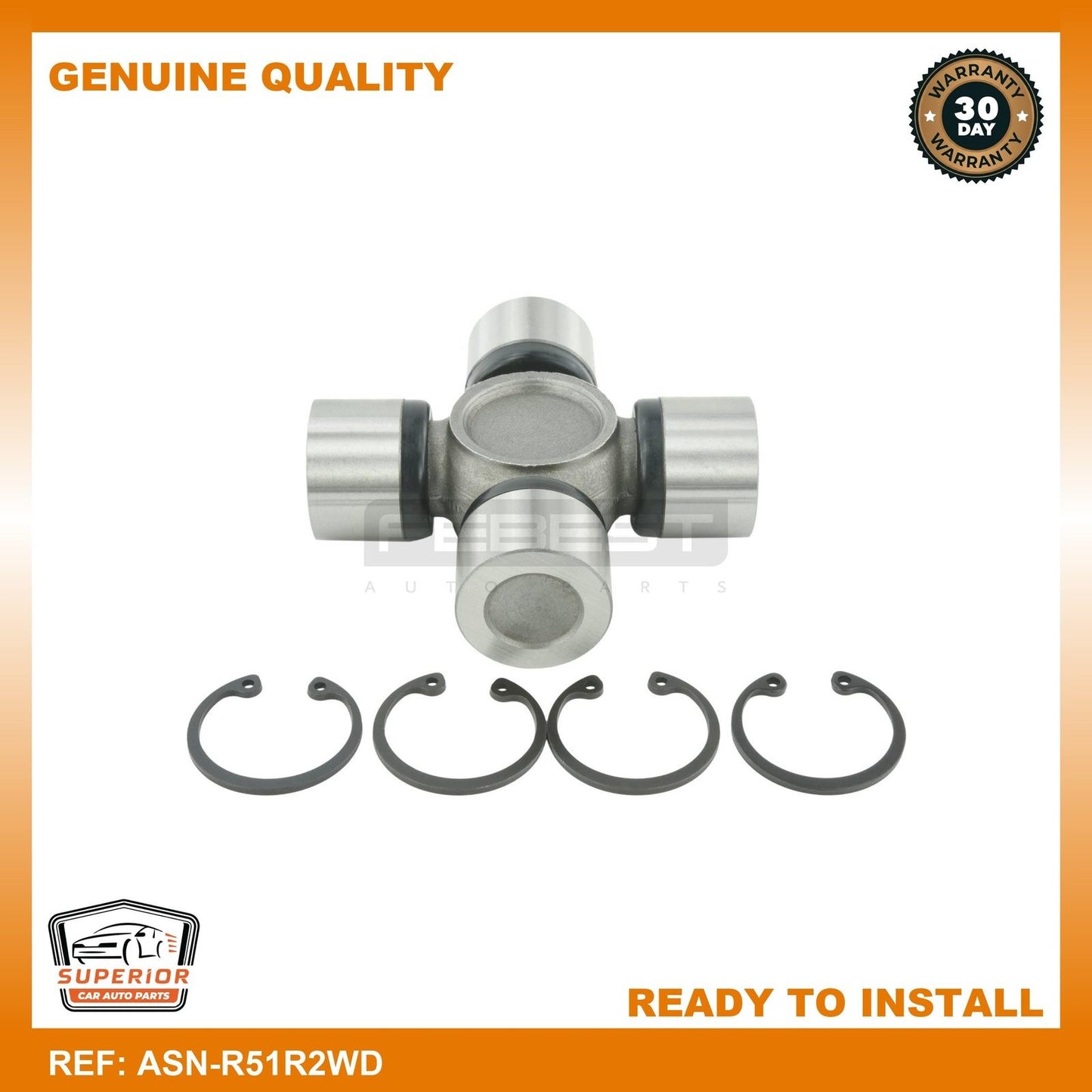 Febest 2001-2005 Ford Explorer Sport Trac Universal Joint ASN-R51R2WD