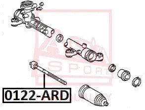 Febest 2013-2017 Mazda CX-5 Steering Tie Rod 0122-ARD