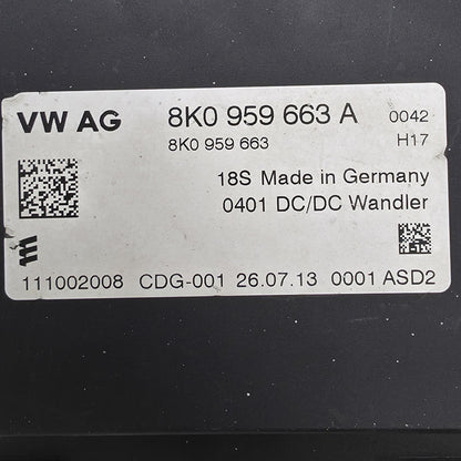 2009-2016 Audi A8 Battery Low Voltage Indicator 8K0959663A