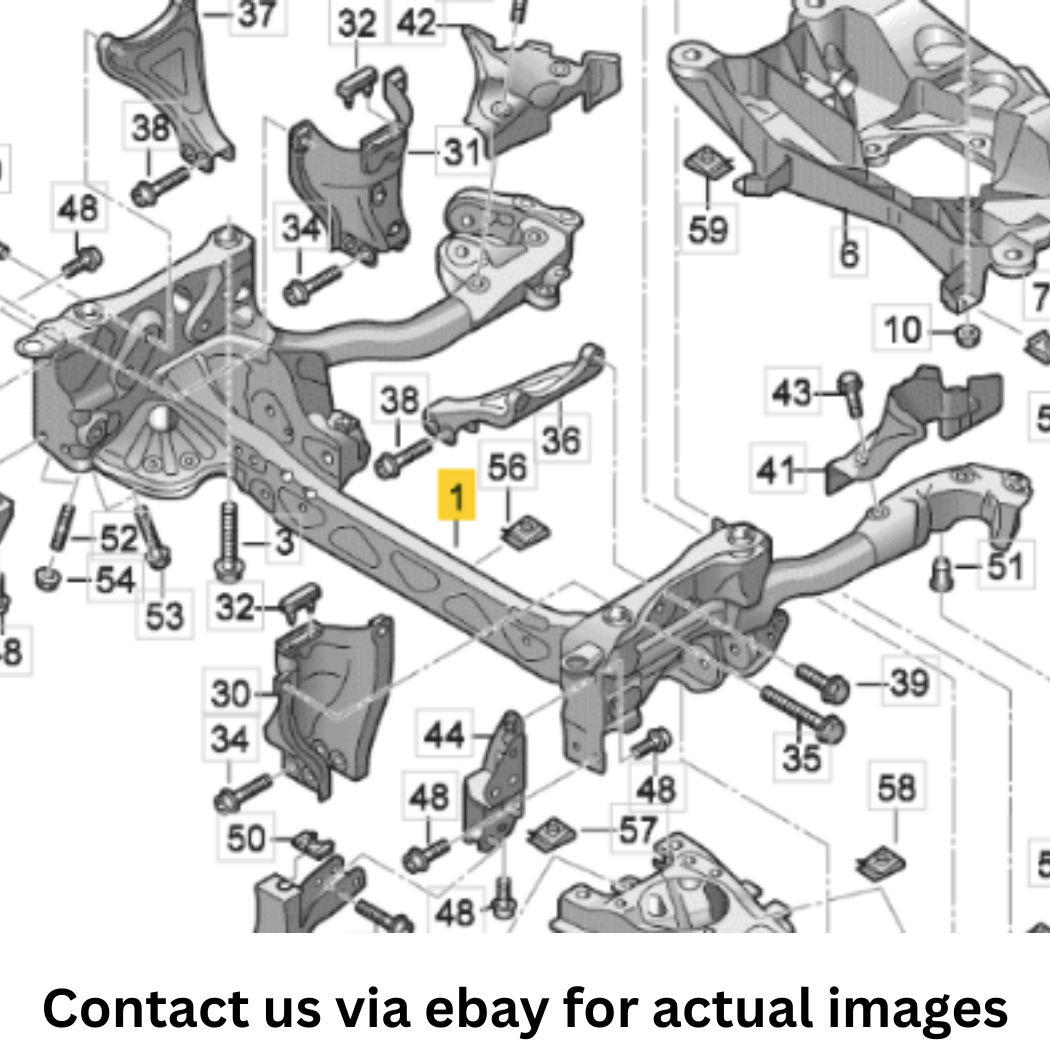 2012 Audi A8 Quattro Support Frame Used OEM 4H0399315AE