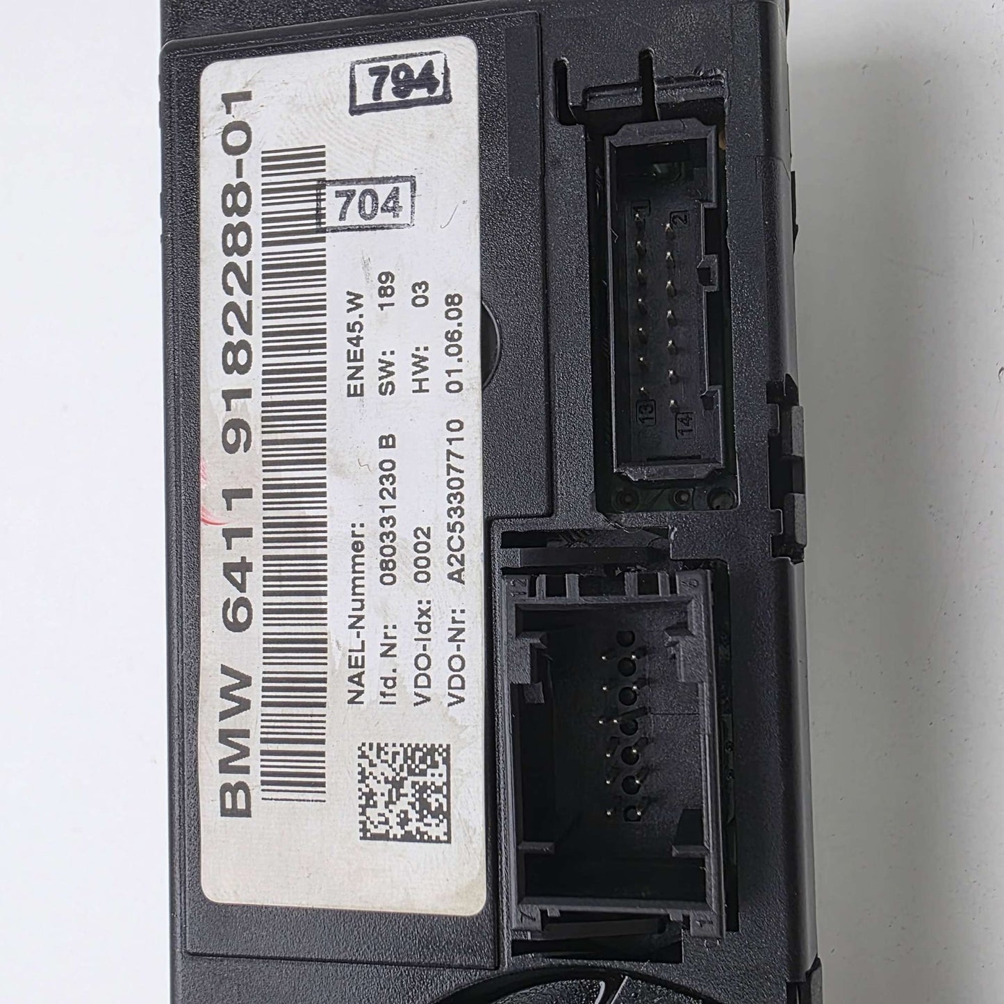 2004-2013 BMW E90 Climate Control Unit 9182288
