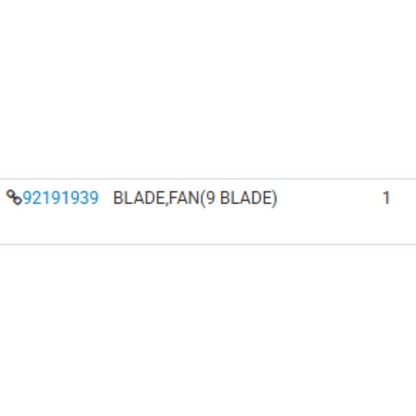 2009 Chevrolet  Lumina S Engine Cooling Fan Blade Used OEM 92191939