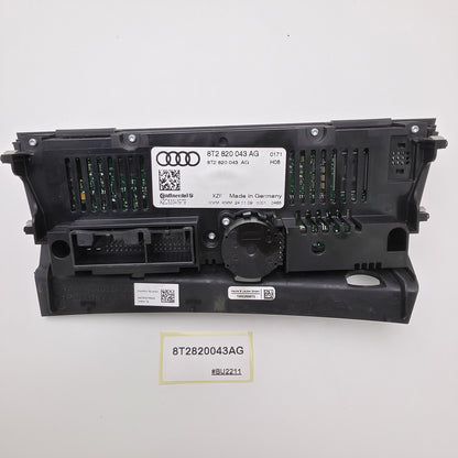 2007-2016 Audi A5 Climate Control Panel Heater Control 8T2820043AG