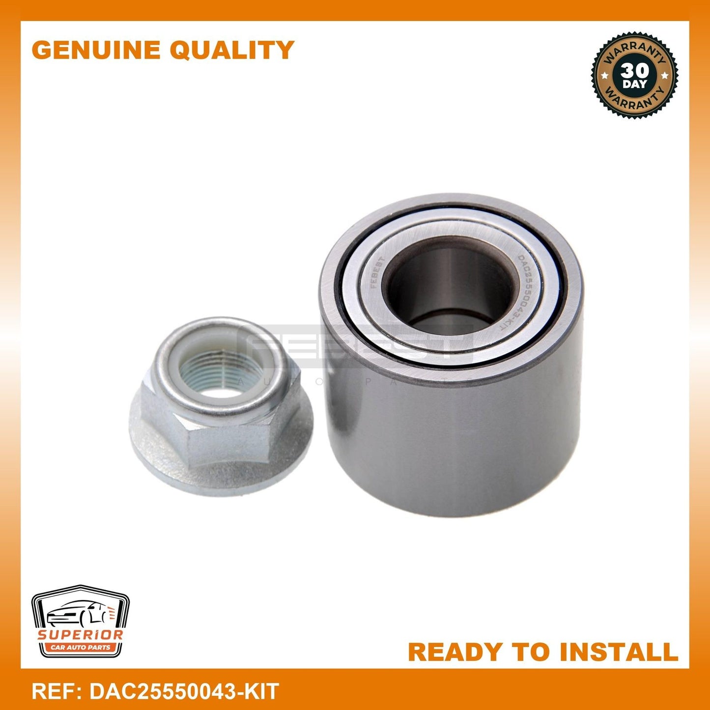 Febest Rear Wheel Bearing Repair Kit DAC25550043-KIT