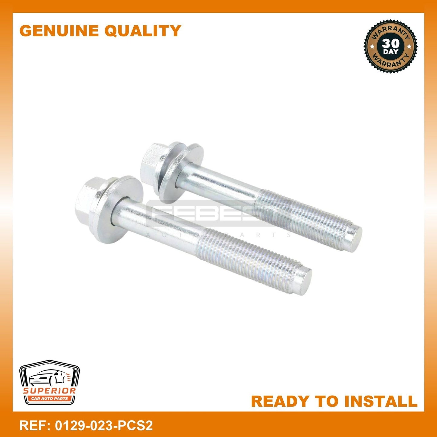 FEBEST 2015-2016 Hyundai Accent Suspension Arm Bolt With Washer 0129-023-PCS2