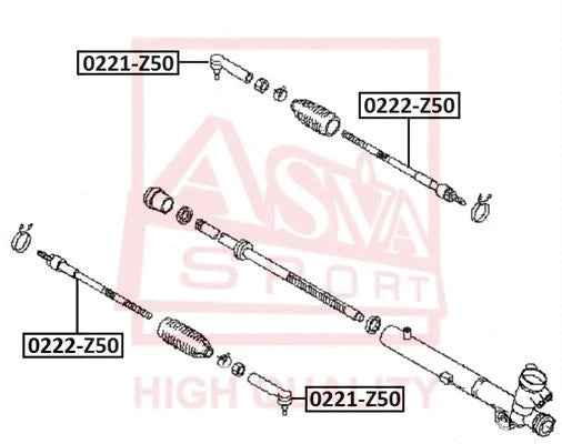 FEBEST 2004-2008 Nissan Murano Steering Tie Rod 0222-Z50