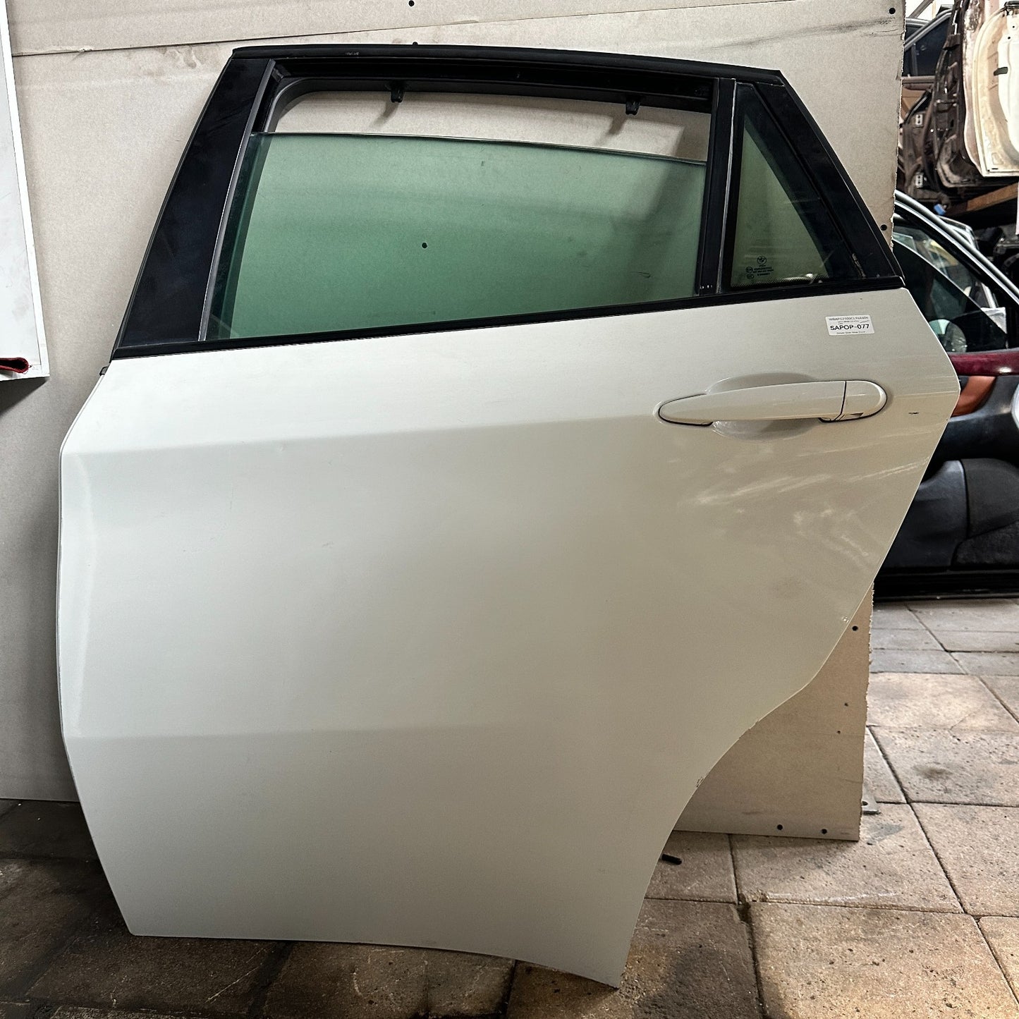 2012 BMW X6 Rear Left Green Door Glass Used OEM 51357179603