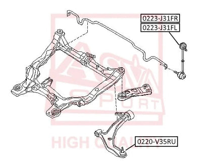 FEBEST NISSAN Stabilizer Bar Link 0223-J31FR