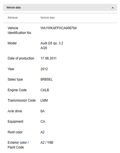 2012 Audi Q5 A/C Compressor Used OEM 4M0820803
