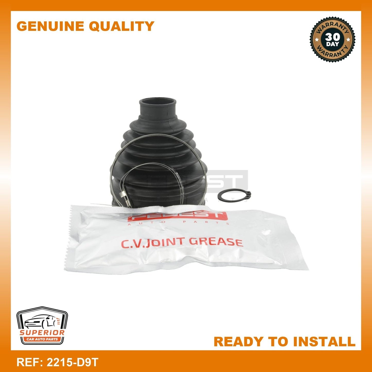 FEBEST 2015-2020 Hyundai Tucson Boot Inner CV Joint Kit 2215-D9T