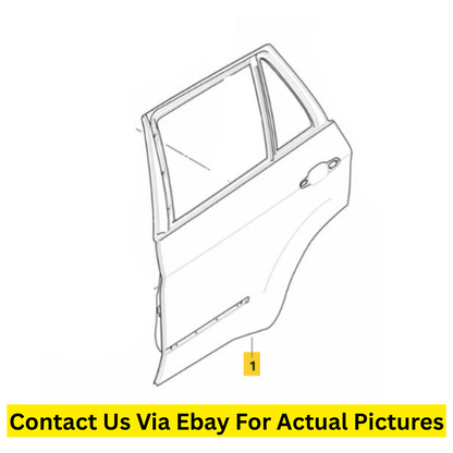 2009 BMW X5 Rear Right Door Shell Used OEM 41527261482
