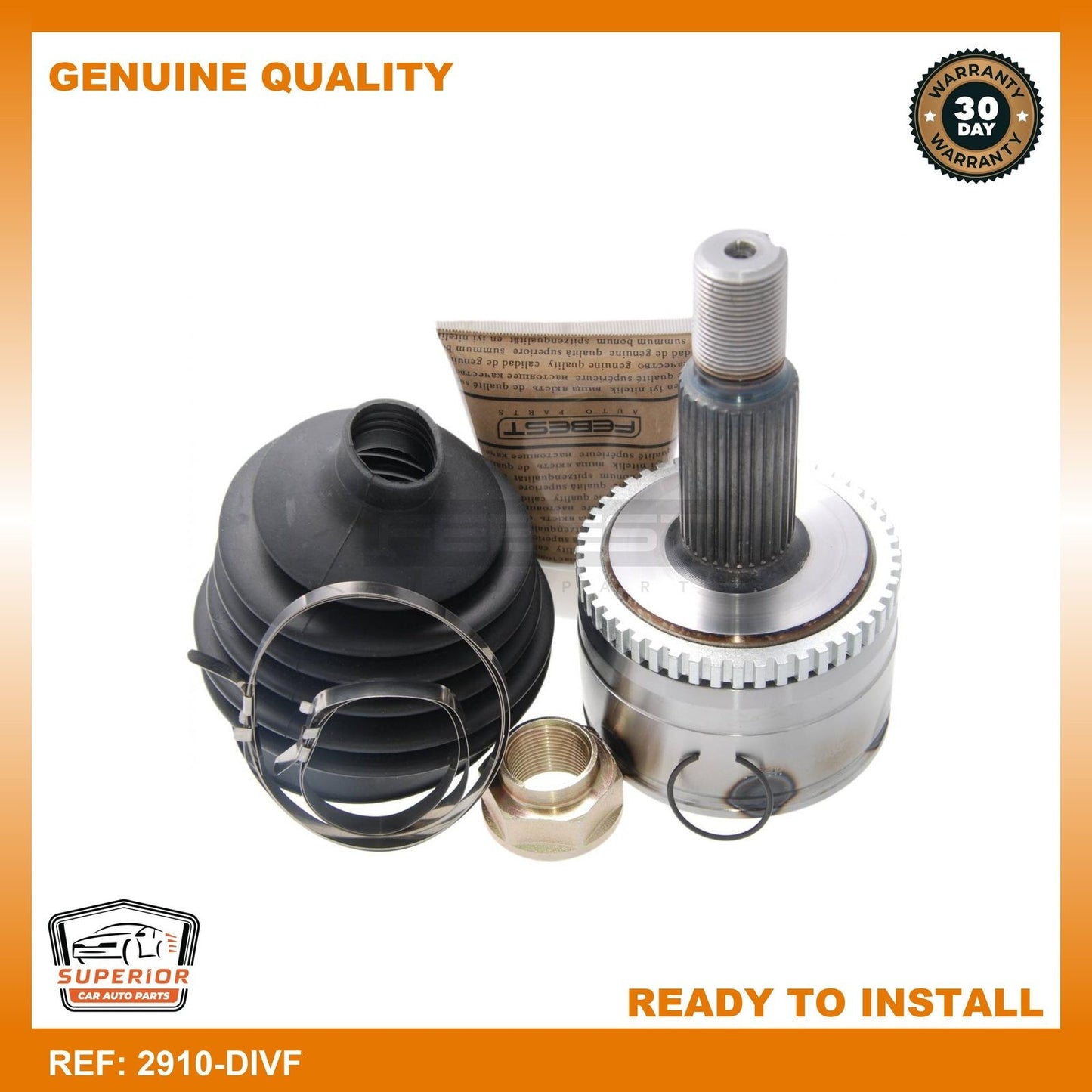 Febest 2006-2009 Land Rover Range Rover Sport Outer Cv Joint 2910-DIVF