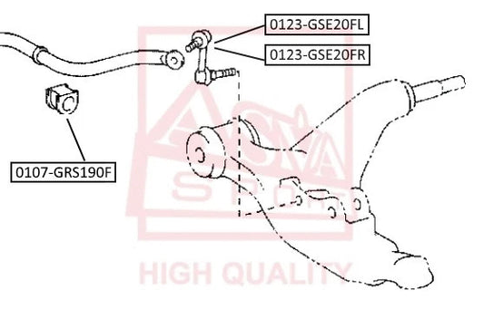 FEBEST TOYOTA Front Right Stabilizer Link 0123-GSE20FR