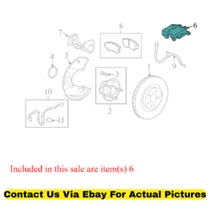 2011 Chevrolet Camaro Front Left Disc Brake Caliper Used OEM 13578803