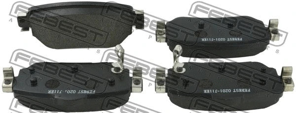 Febest 2017 Nissan Rogue Sport Pad Kit Disc Brake Rear 0201-J11ER