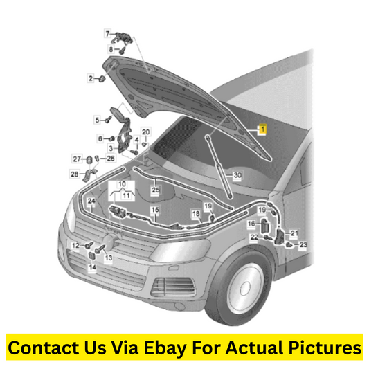 2012 Volkswagen Touareg Bonnet / Hood Used OEM 7P6823031