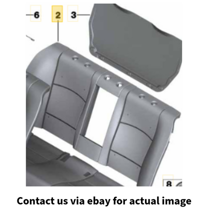 2011–2016 BMW 520i 5‑Series rear Seat Back Pad Used OEM 52209162837