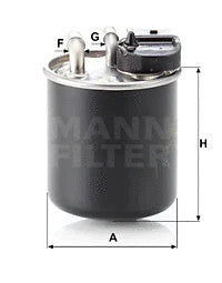 MANN-FILTER 2010-2017 Mercedes-Benz Sprinter 2500 Fuel Filter WK820/16